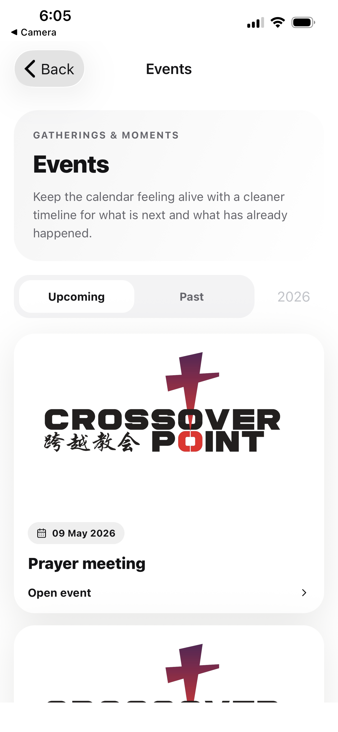 Crossover Point App: Crossover Point screen 02