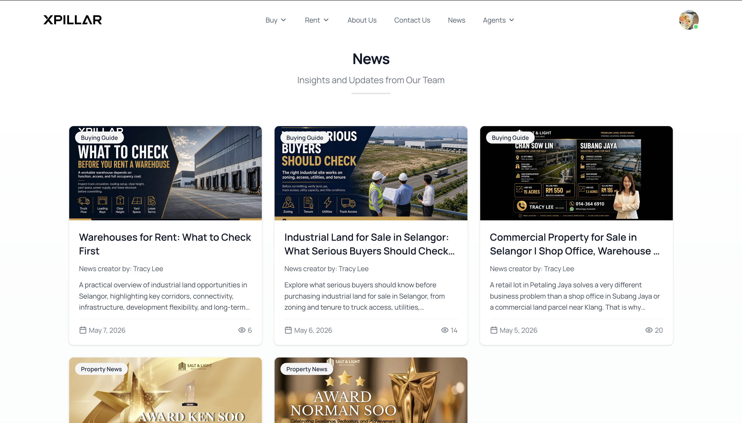 Xpillar Client Site: news
